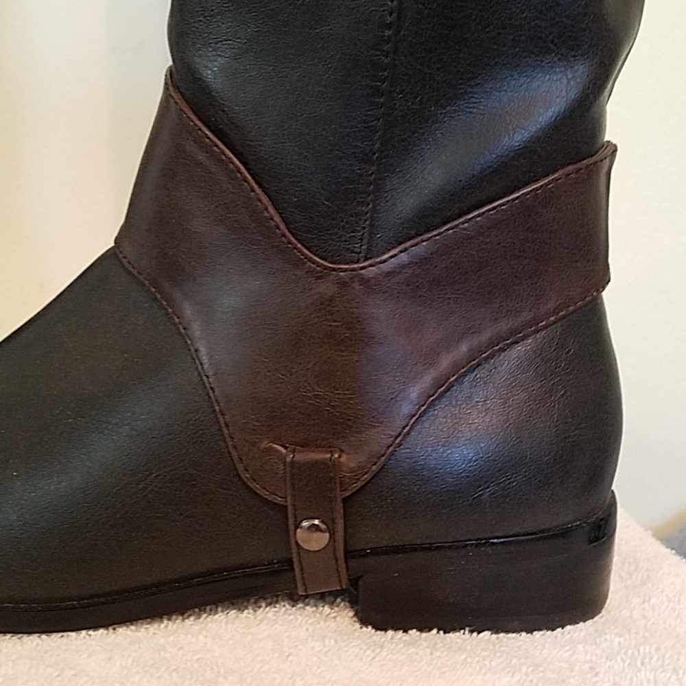 Boots Faux Riding Boot 7.5M - Picture 3 of 8